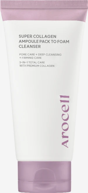 [아로셀] 슈퍼 콜라겐 앰플 팩 투 폼 클렌저 120g, 1개 - 쿠팡