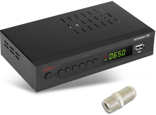 Actiview HD UHD 지상파 TV 수신기 FHD 안테나 셋탑박스, 안테나 연장젠더 포함, 1개