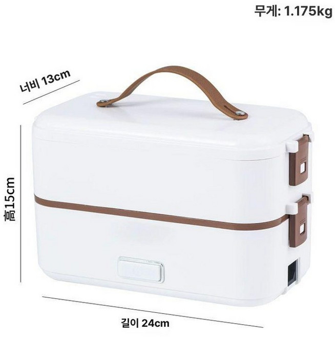 THANKO 전기밥솥 미니밥솥 220V 그레이, 화이트 이중층 장시간 보온, 기본 모델명/품번