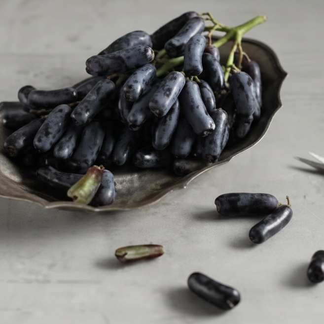 [프리미엄 당도] 초고당도 씨없는 사파이어포도 가지포도, 1박스, 블랙사파이어 500g