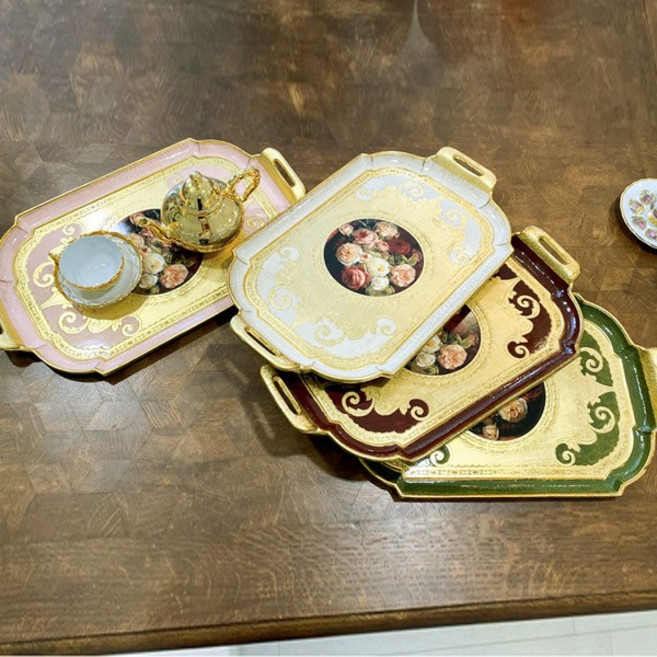 세자티니 엘리제로즈 골드쟁반 (4색), 그린골드, 1개