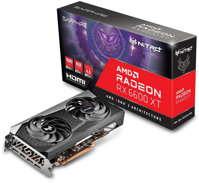Sapphire NITRO+ Radeon RX 6600 XT GAMING OC 8G 그래픽 보드 11309-01-20G VD7832