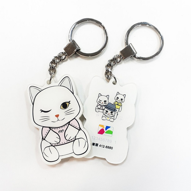 eeCute 萌貓造型悠遊卡鑰匙圈, 時尚甜心, 1個