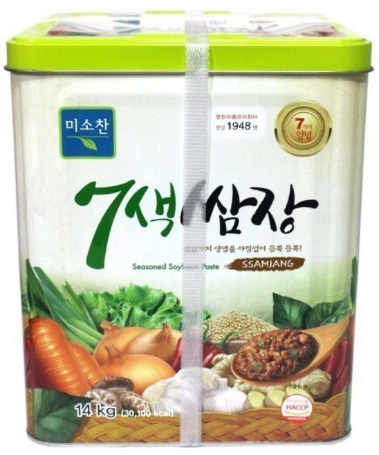 미소찬 7색 쌈장 (캔), 1개, 14kg