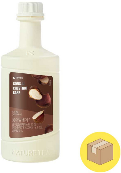 네이쳐티 공주밤베이스 1.2KG 1박스 6개 맛피아 밤티라미수 레시피 필수재료