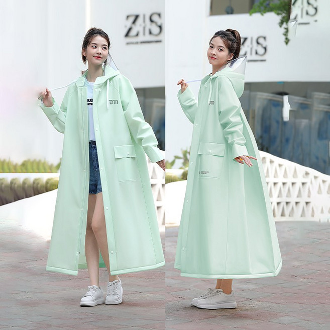 YANGTA 고탄력 내구성 좋은 롱 루즈핏 우비 바람막이 등산 라이딩 EVA 우비