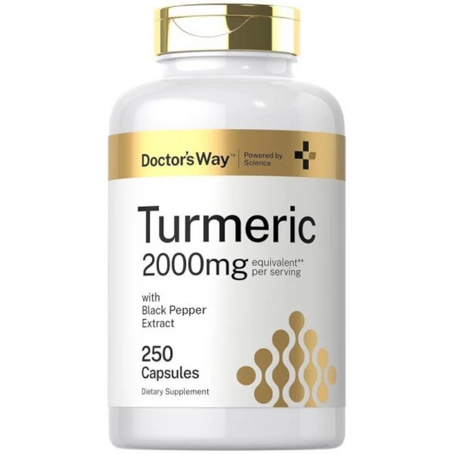 Doctors Way 강황 터메릭 2000mg 250캡슐, Doctors Way 강황 터메릭 2000mg 250캡, 1개, 250정 - 쿠팡