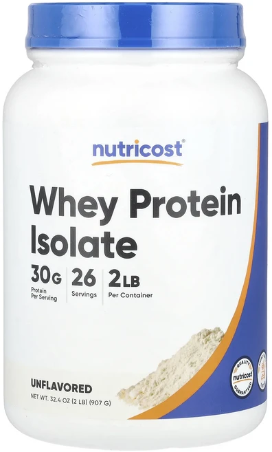 몸관리하세요 겨울입니다 Nutricost 분리유청단백질 무맛 907g(2lb) 특별관리진행, Nutricost 분리유청단백질 무맛 907g2lb, 907g, 1 - 쿠팡