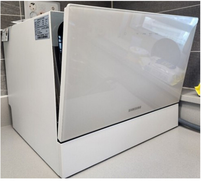 삼성전자 BESPOKE 카운터탑 식기세척기 6인용, 화이트글래스, DW30CB300CW0, 방문설치