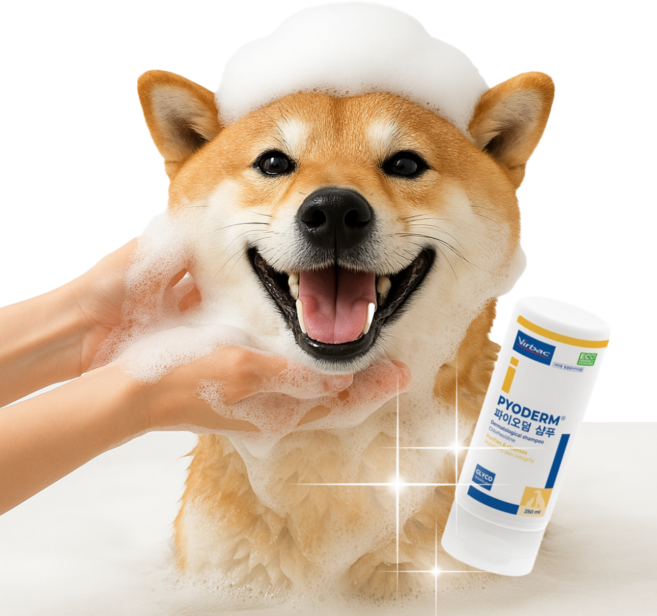 고양이 강아지 피부병 농피증 곰팡이 피부염 약용샴푸, 1세트, 250ml