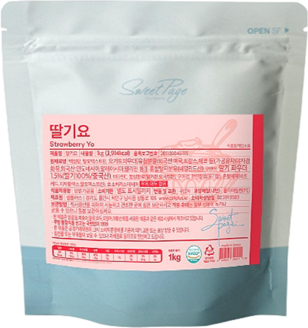 스위트페이지 딸기요 파우더, 1개입, 1kg, 1개, 1kg