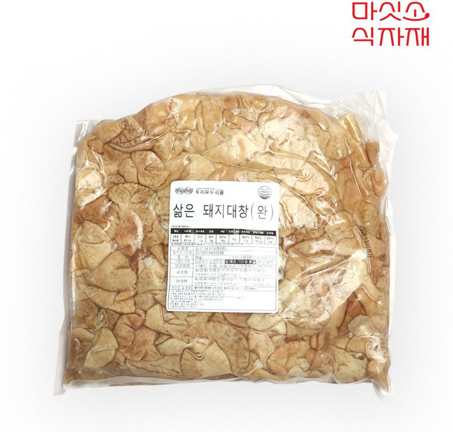 국산 한 번 삶아낸 돼지대창, 1개, 2kg
