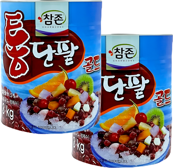 참존 통단팥 골드 빙수팥 빙수재료, 2개, 3kg