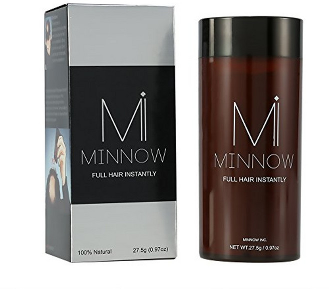 미노우 4 모발 굵기용 섬유 여성용 남성용 대머리 컨실러 본격 룩 땀을 흘리는 단색 헤어라인다크 브라운 염색약 헤어섀도우 헤어쿠션 흑채 헤어틴트 헤어팡팡, 연한 갈색, 1개