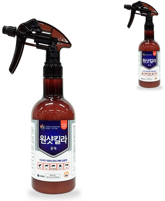 노래기 지네 살충제 10배강력 슈퍼킬라500ml 개미 곱등이 바퀴 털진드기 방역살충제, 1개, 1개