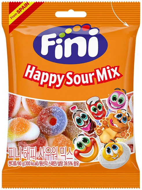 Fini 해피 사우워믹스 젤리, 90g, 3개 - 쿠팡
