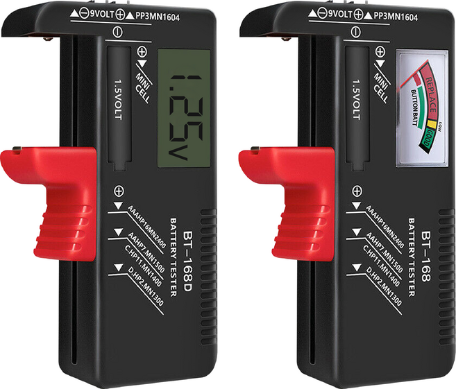 건전지 배터리 밧데리 잔량 테스터기 테스트 측정기 BT-168, 01. 아날로그 테스터기, 1개