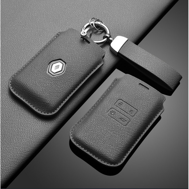 카로카 르노 호환 가죽 키케이스 키커버 SM6 QM3 QM6 XM3 콜레오스, R-3(로장주), 그레이