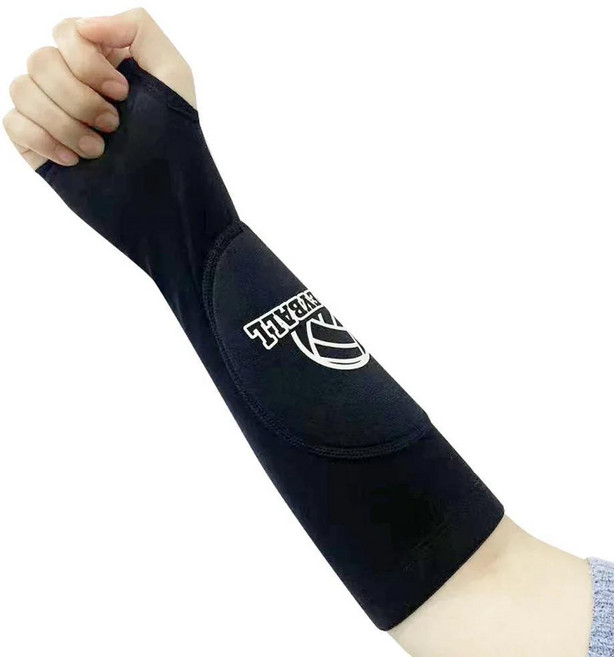 배구 팔 슬리브 장갑 팔뚝 압축 테스트 훈련 농구 손목 보호대 스포츠, 색상: 3. black / 크기: B. L, 1개
