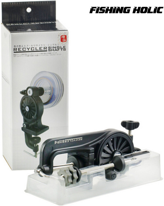 고속 리사이클러 2.0 싱글샤프트 낚시줄감기, 검정