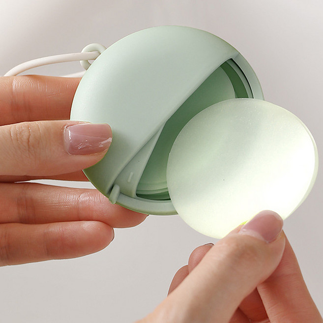 장만A674 휴대용 종이비누 50매 파우치 여행용 일회용비누 세면용품