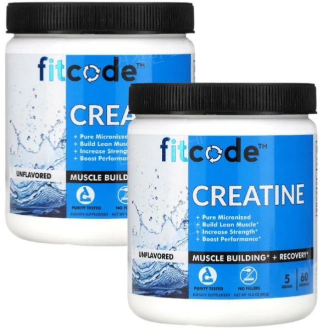 핏코드 크레아틴 Creatine 무맛 가루 파우더 300g 2개 운동 부스터 - 쿠팡