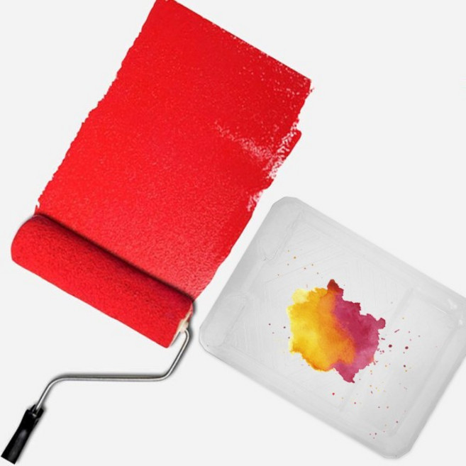 페인트 롤러용 일회용 페인트 트레이 라이너 6개 소형 플라스틱 팬 라이너 교체용 페인트 도구 액세서리