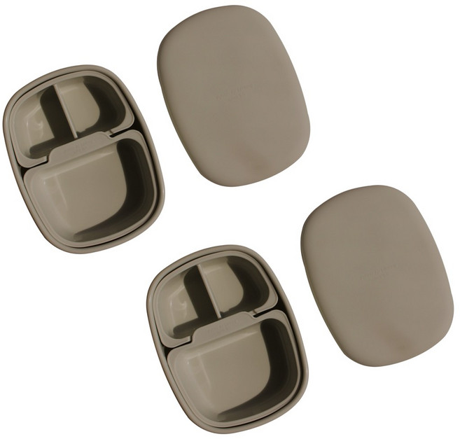 실리샵 국산 플래티넘 실리콘 도시락통 전자레인지용기 500ml, 2개, 모카그레이