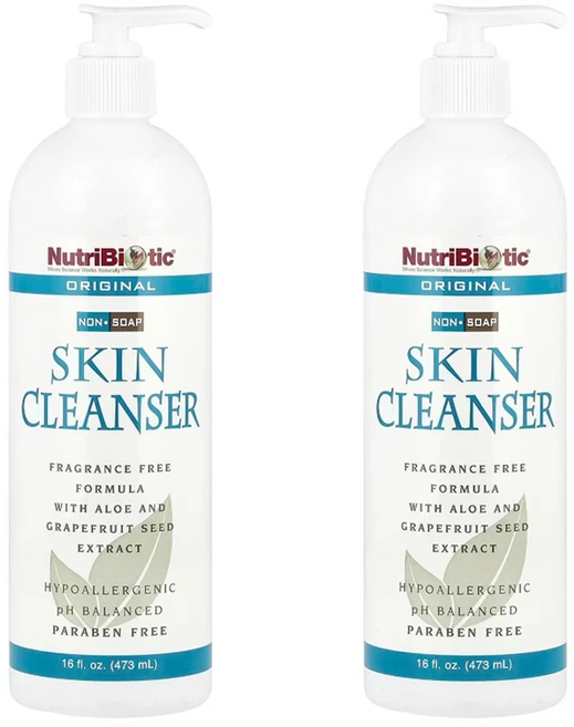 뉴트리바이오틱 스킨 클렌저 무비누 무향 473ml 2개 순한 클렌징 워시 - 쿠팡