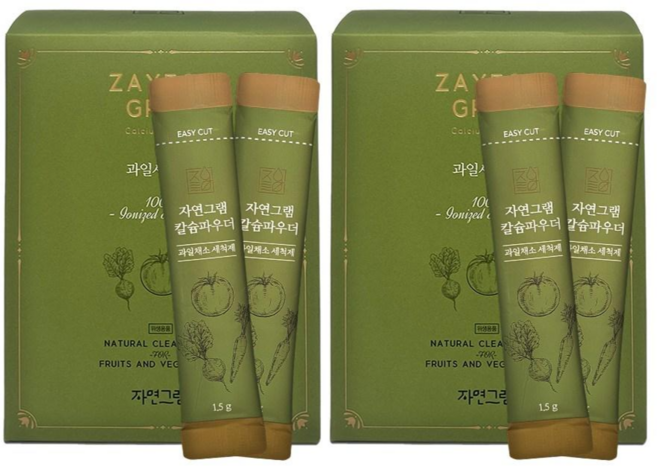 자연그램 칼슘파우더 과일세척세제, 60개, 1.5ml