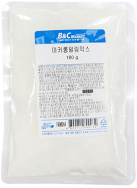 브레드가든 마카롱필링믹스(180g 우유만넣으면완성) 다용도로 사용가능한 맛있는 필링, 180g, 1개