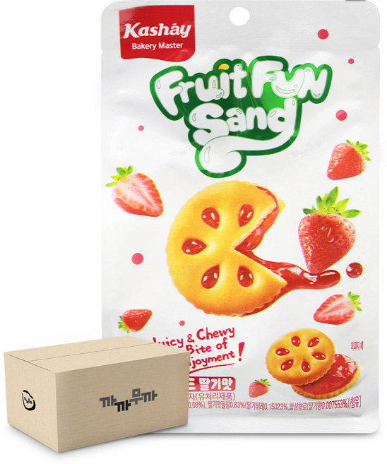 프루트 펀 샌드 딸기맛 70g (1박스-24개) 딸기샌드, 24개