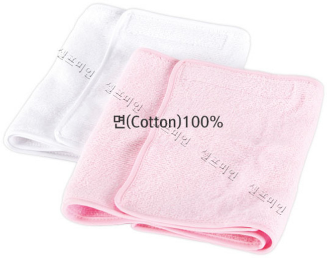 셀프미인 요들 사각터번 국산 면 100%, 화이트, 1개