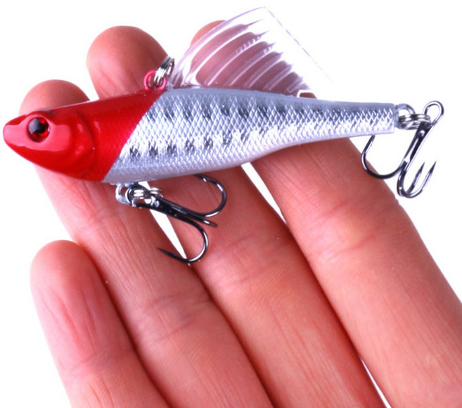 농어 바이브 NV65-17F 미노우 루어 낚시 하드베이트, 01 블랙, 1개