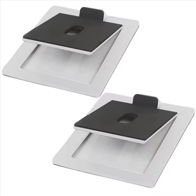 2pack 기울어 진 컴퓨터 책장 스피커 스피커 홀더 MR4 MR3 MR3BT Studio Monitors Risers 데스크 ERIS E3.5, 흰색과 검은 색