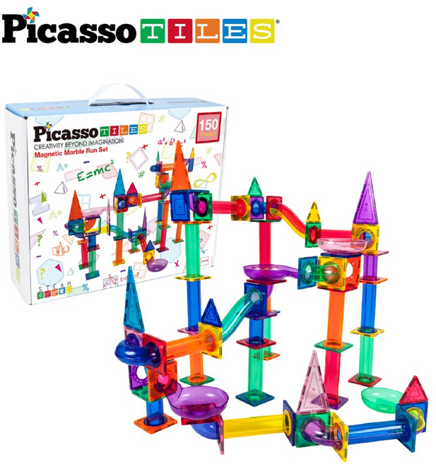 [피카소타일] 자석블럭 마블런 빌딩블럭150PCS_PTG150 다양한추가구성/ 호환블럭, 마블런150, 1개, 단품