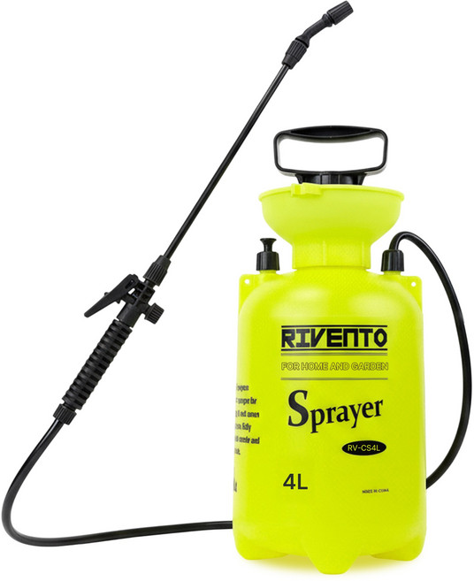 리벤토 압축분무기 3L 5L 8L 20L, 옐로우<원형>, 1개, 압축분무기 4리터