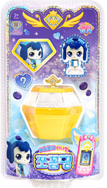 [삼진]반짝반짝 캐치티니핑 쪼꼼핑 피규어 시즌2 소심함의 티니핑 보석티니핑, 1개