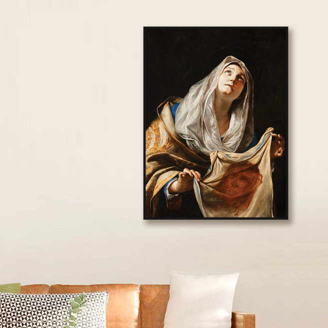 [더벨라] 프레티 - 성녀 베로니카의 베일 Saint Veronica with the Veil 모던프레임 캔버스액자