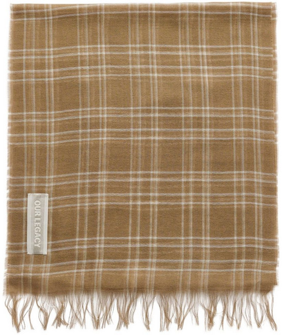 아워레가시 코티지 그리드 패턴 스카프