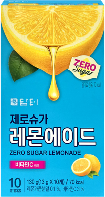 담터 제로슈가 레몬에이드, 1개, 10개입