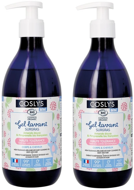 코슬리스 유아용 바디 앤 헤어 클렌징 젤, 500ml, 2개 - 쿠팡