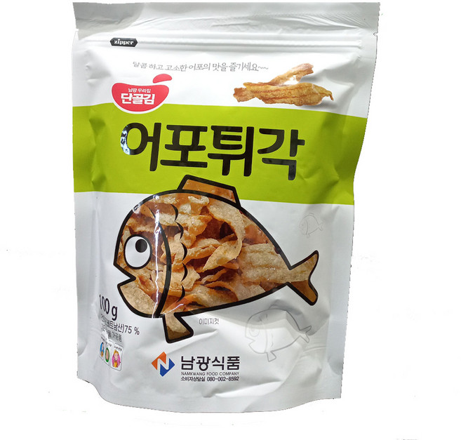 남광식품 어포튀각(100g 4봉) 맛있는 간식 안주, 100g, 4개