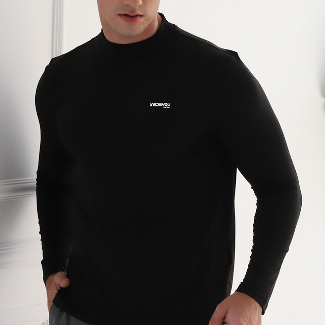 기능성 언더레이어 반목 긴팔 티셔츠 UV차단 스포츠 이너웨어
