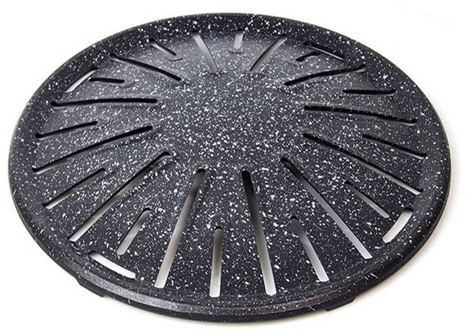 기타 원형 업소용 고기 불판 삼겹살 구이판 숯불용 가스용, 1개, 지름 29.5cm