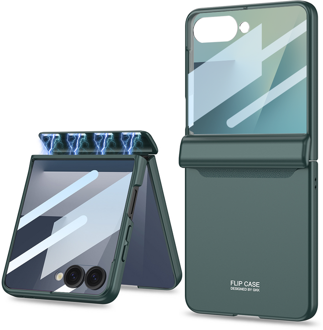 헤미션 Z플립 힌지보호 케이스 외부액정보호필름