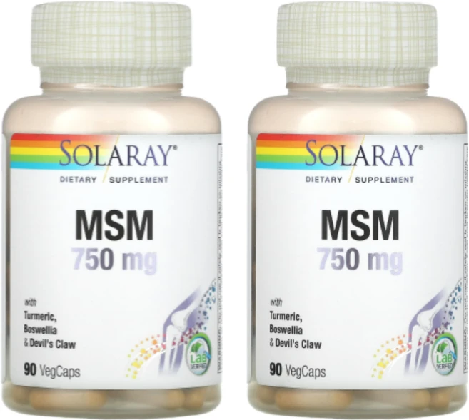 [Solaray] MSM 750 mg 90 베지캡슐 2SET, 90정 - 쿠팡