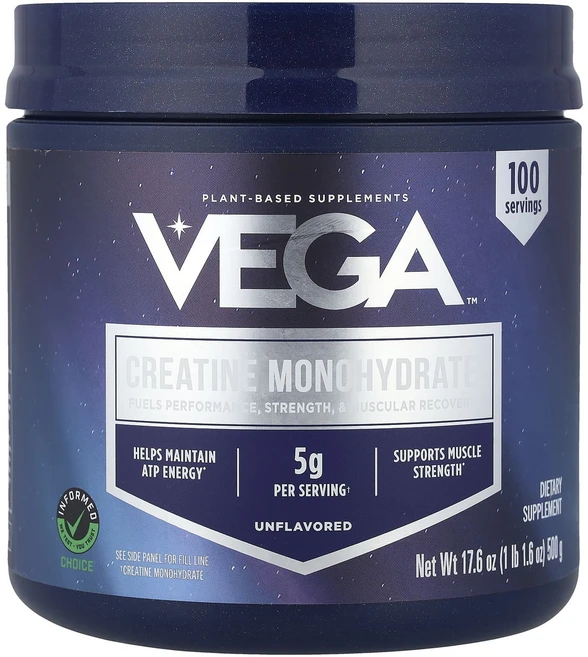 매우편하고 Vega 크레아틴 일수화물 무맛 500g(1lb 1.6oz) 끝내주게잘나가는상품, Vega크레아틴일수화물무맛500g1lb16oz, 500g, 1개 - 쿠팡