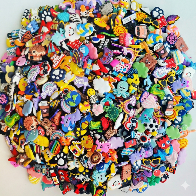 퍼니펀 신발 파츠 50개/100개 대용량 세트