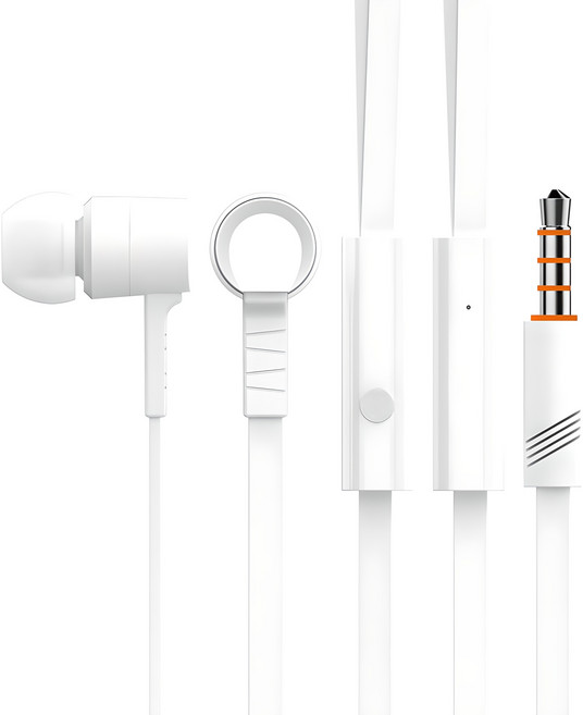 808 SOUND 게이밍 부스터 노이즈캔슬링 유선 이어폰, 화이트